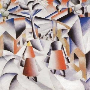 Kazimir Severinovich Malevich - Morning in the Village after Snowstorm
