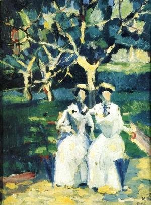 Kazimir Severinovich Malevich - Two Women in a Garden