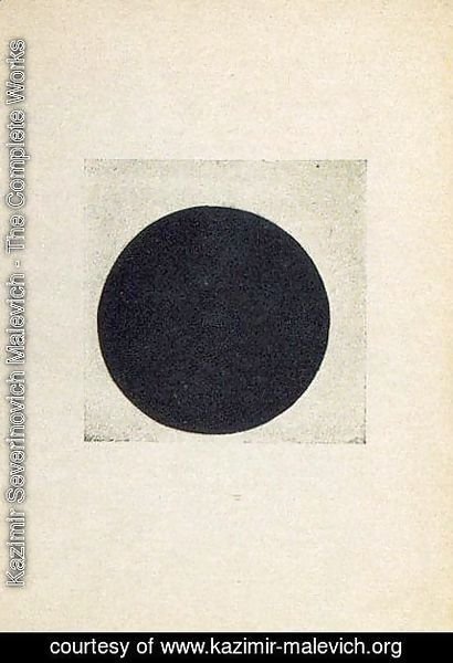 Composition with a black circle