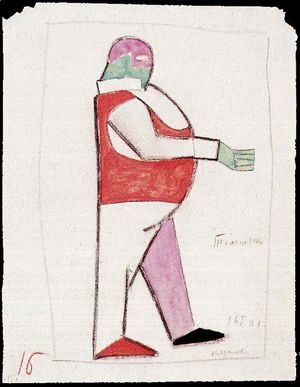 Costume design for the opera Victory over the Sun
