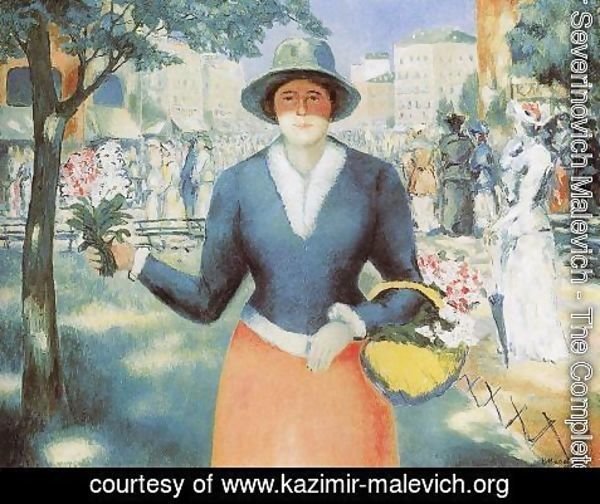 Kazimir Severinovich Malevich - Flowergirl 2