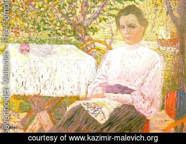 Kazimir Severinovich Malevich - Portrait Of A Member Of The Artists Family