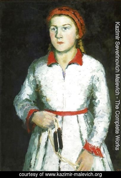 Portrait Of The Artists Daughter  Una Kazimirovna Uriman