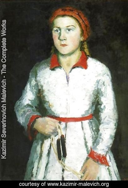 Kazimir Severinovich Malevich - Portrait Of The Artists Daughter  Una Kazimirovna Uriman