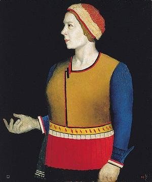 Kazimir Severinovich Malevich - Portrait Of The Artists Wife