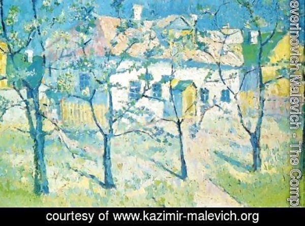 Kazimir Severinovich Malevich - Spring  A Garden In Bloom