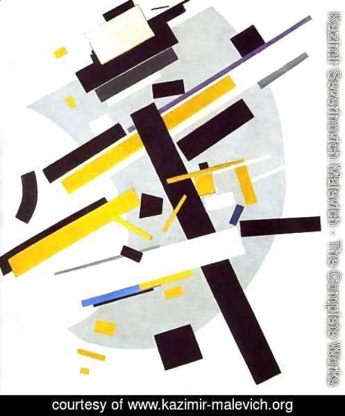 Kazimir Severinovich Malevich - Suprematism (Supremus N58 With Yellow And Black)