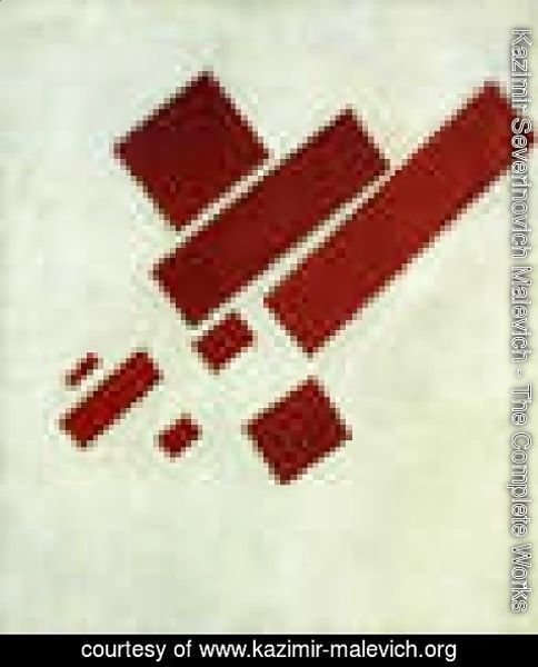 Kazimir Severinovich Malevich - Suprematism With Eight Red Rectangles