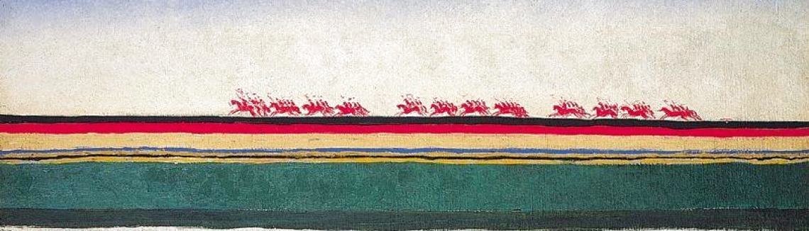 Kazimir Severinovich Malevich - The Red Cavalry Riding