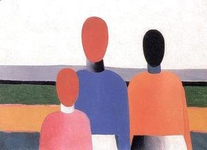 Kazimir Severinovich Malevich - Three Female Figures