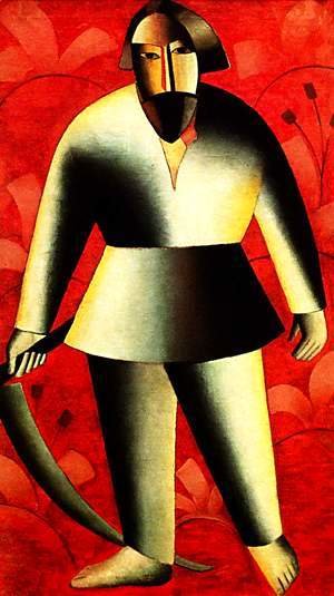 Kazimir Severinovich Malevich - The reaper on red
