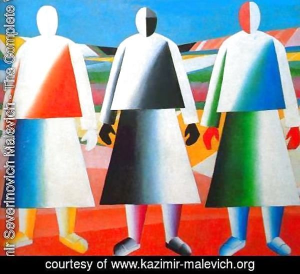 Kazimir Severinovich Malevich - Girls in the field