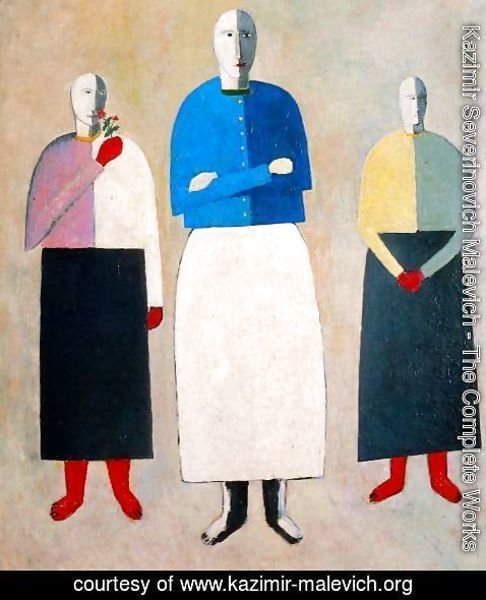 Kazimir Severinovich Malevich - Three women