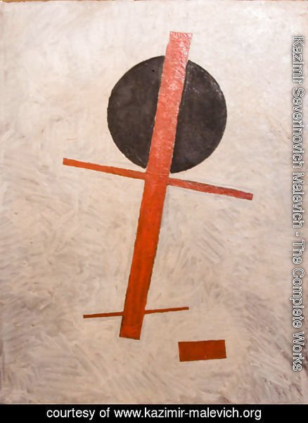 Kazimir Severinovich Malevich - Black circle, red cross