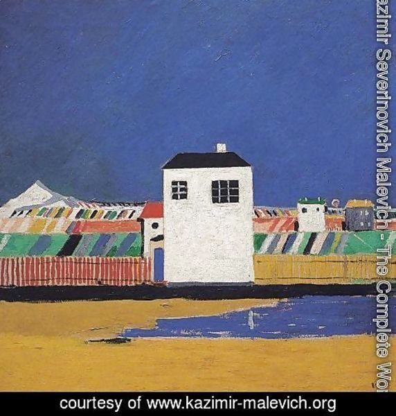 Kazimir Severinovich Malevich - Landscape with White House