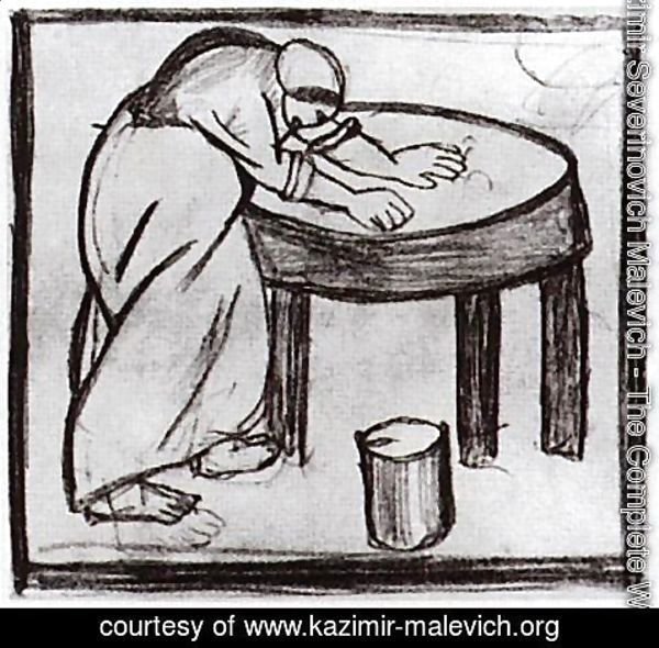 Kazimir Severinovich Malevich - Laundress