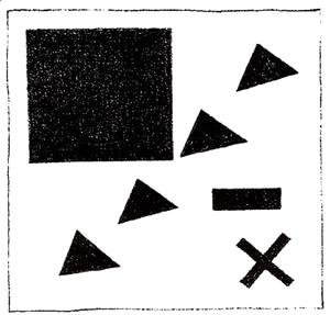 Kazimir Severinovich Malevich - Suprematic group using the triangle