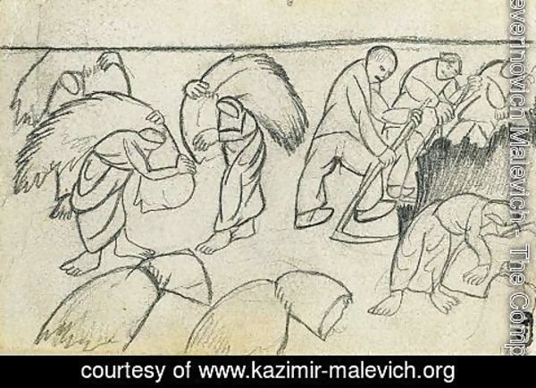 Kazimir Severinovich Malevich - Reaping