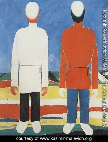 Kazimir Severinovich Malevich - Two Male Figures 2