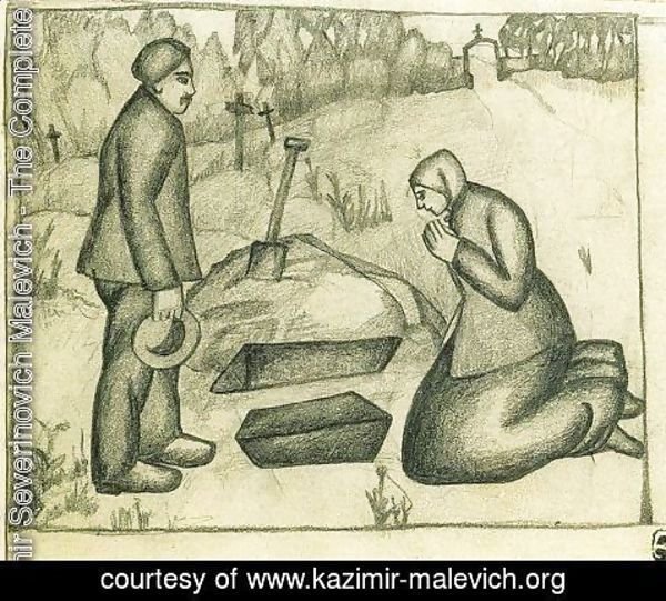 Kazimir Severinovich Malevich - On the cemetery