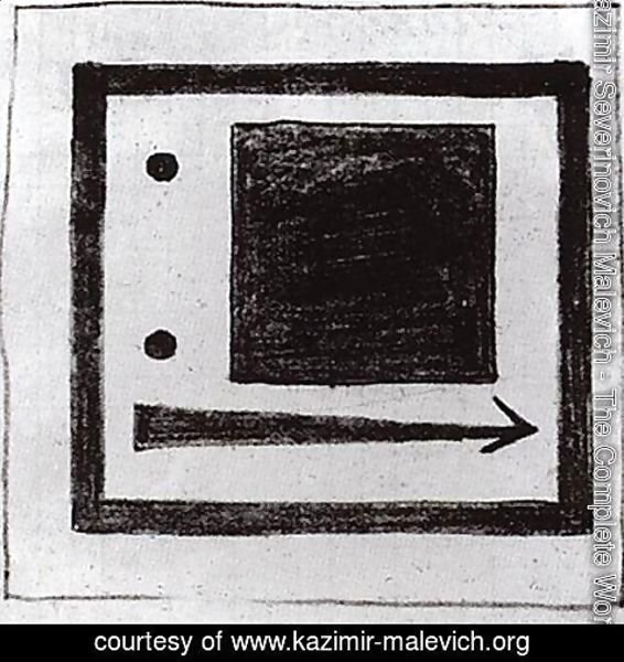 Kazimir Severinovich Malevich - Square, circle and arrow