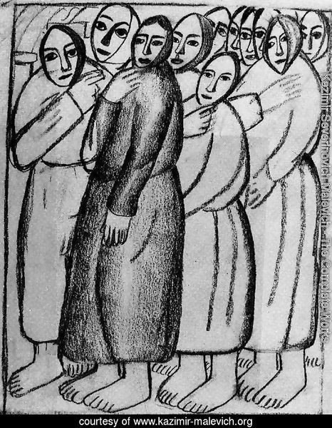 Peasant Women in a Church