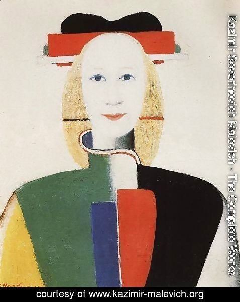Kazimir Severinovich Malevich - Girl with a Comb in her Hair