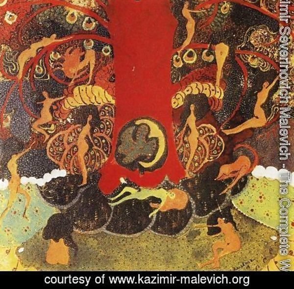 Kazimir Severinovich Malevich - Oak and dryads