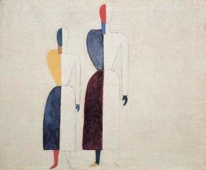 Kazimir Severinovich Malevich - Two Figures