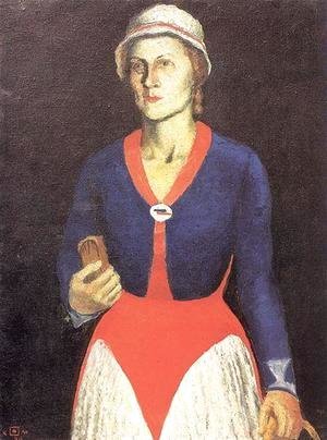 Kazimir Severinovich Malevich - Portrait of the Artist's Wife