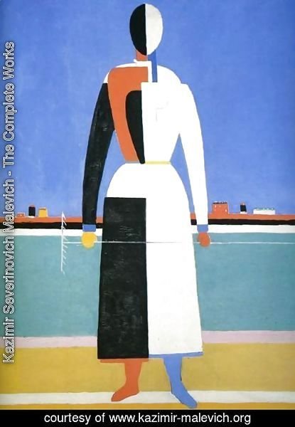 Kazimir Severinovich Malevich - A Woman With A Rake