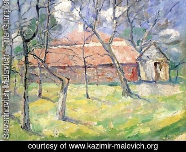 Kazimir Severinovich Malevich - Landscape Near Kiev