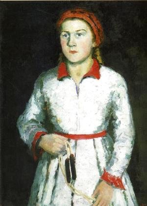 Portrait Of The Artists Daughter  Una Kazimirovna Uriman