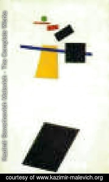 Kazimir Severinovich Malevich - Suprematism  Painter Like Realism Of A Football Player  Color Masses Of The Fourth Dimension