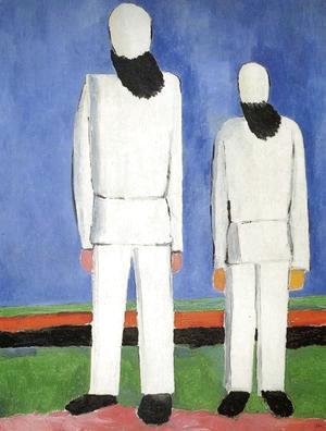 Kazimir Severinovich Malevich - Two Male Figures